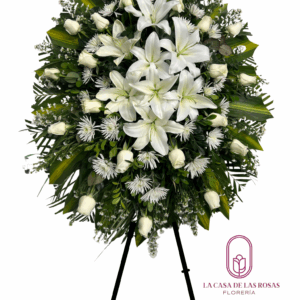 CORONA TRÍPODE FÚNEBRE PAZ
